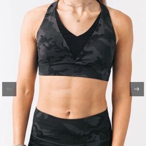 ZYIA ACTIVE FOREST CAMO ADJUSTABLE MESH BRA XXL